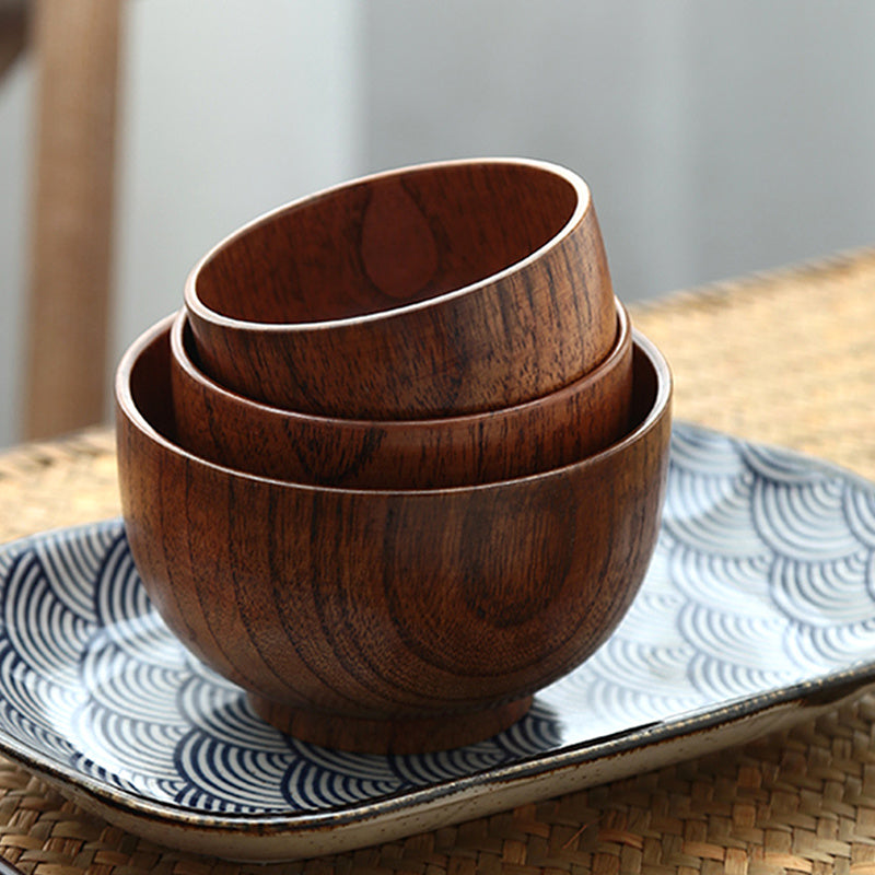 Japanese Style Wood Rice/Soup Bowl - Coco Cook Corner