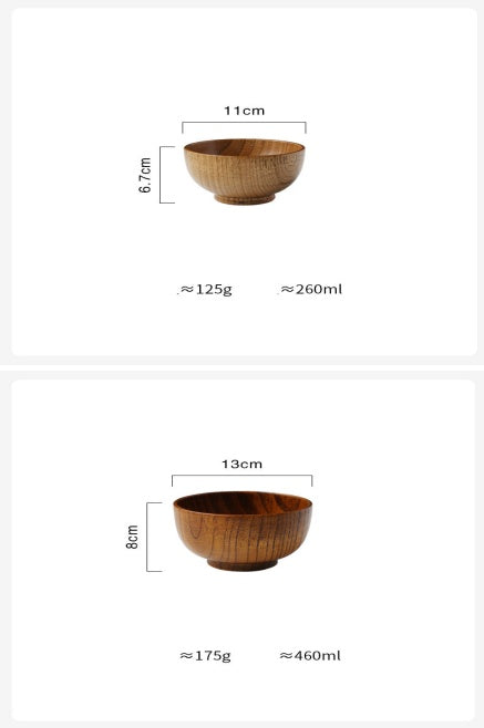 Japanese Style Wood Rice/Soup Bowl - Coco Cook Corner