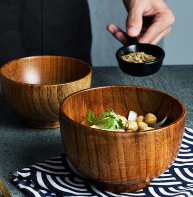 Japanese Style Wood Rice/Soup Bowl - Coco Cook Corner