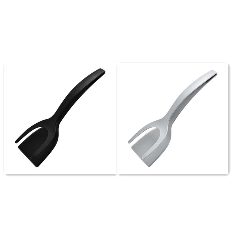 2-in-1 Flip & Grip Tongs: Versatile Turner for Eggs, Pancakes, Omelets, Fish, French Toast - Coco Cook Corner