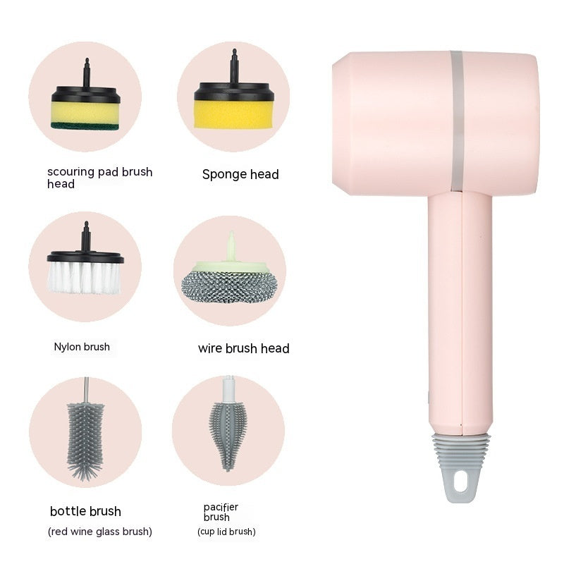 Electric Dishwashing Brush - Automatic Wireless USB Rechargeable Cleaning Brushes - Coco Cook Corner